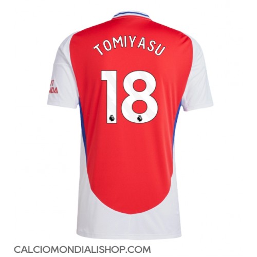 Maglie da calcio Arsenal Takehiro Tomiyasu #18 Prima Maglia 2024-25 Manica Corta